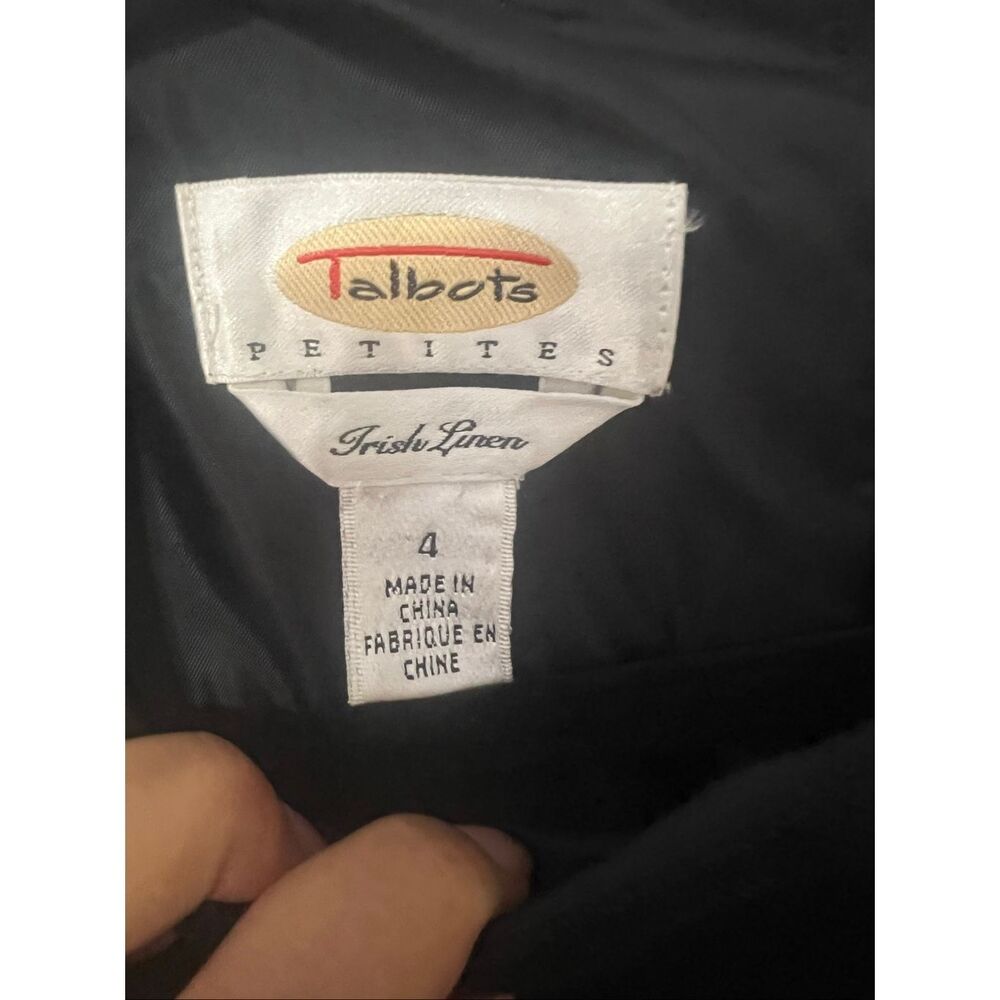 Talbots Irish linen dress petite sz 4 - Picture 5 of 5